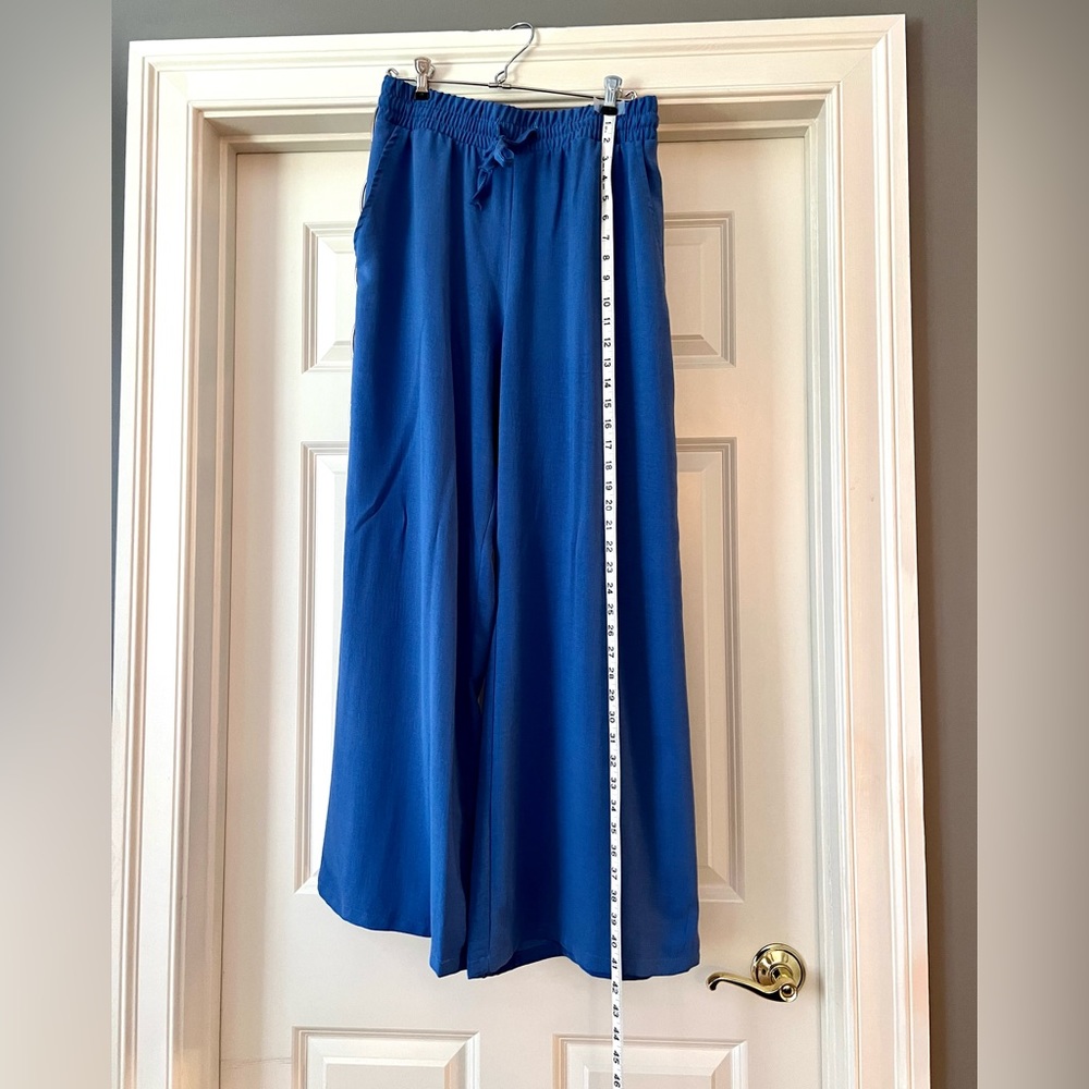 Wide leg linen pants